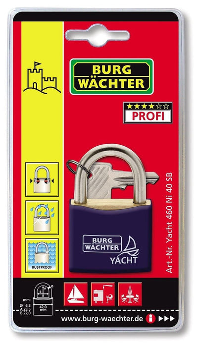 Yacht Padlock | Burg Wachter | 4 | Shipmates